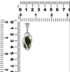 Starborn Natural Moldavite, Sterling Silver Cage Pendant