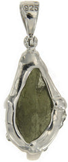 Starborn Natural 7-12 carat Moldavite Sterling Silver Pendant