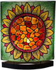 Starborn Creations Sumatra Amber Sunflower Table Lamp with LED Bulb on Dimmer Plug
