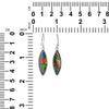 Starborn Ammolite Pendant and Earring Set in Sterling Silver - Marquise Shape