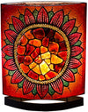 Starborn Amber lamp Sunflower Motif red