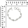 Starborn Herkimer Diamond in Sterling Silver Spiral Bracelet 7 Elements