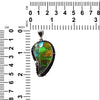Starborn Ammolite with Spinel Black Natural Pendant 925 Sterling Silver