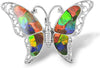 Starborn Ammolite Sterling Silver Butterfly Pendant