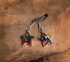 Starborn Ammolite Star Earrings Sterling Silver