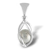 Starborn Sterling Silver Cage Set Meteorite Sphere Pendant