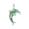 Starborn Abalone Shell Dolphin Pendant in Sterling Silver
