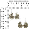 Starborn-Ohrringe mit Pyrit-Intarsien und Ammoniten aus Sterlingsilber