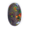 Fossil Dinosaur Bone with Ammolite Inlay Large Cabochon 46mm - 1 piece