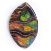 Ammonite with Ammolite Inlay Free-Form Cabochon 55mm - 1 piece