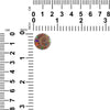 Ammonite with Ammolite Inlay Round Cabochons 18mm - 1 piece