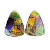 Ammolite Triangular Cabochons 24mm - 1 pair
