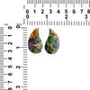 Ammolite Teardrop Cabochons 34mm - 1 pair