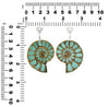 Starborn Ammonite with Turquoise Inlay Pendant in Sterling Silver, Large