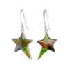 Starborn Ammolite Rising Star Earrings in Sterling Silver