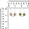 Starborn Ammolite Rising Star Earrings in Sterling Silver