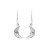 Starborn Ammolite Crescent Moon Sterling Silver Drop Earrings