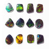 Ammolite Free-Form Cabochons 15mm - 12 pieces