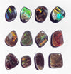 Ammolite Free-Form Cabochons 15mm - 12 pieces
