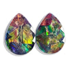 Ammolite Pear Faceted Stones 25mm - 1 pair