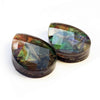 Ammolite Pear Faceted Stones 16mm - 1 pair