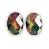 Ammolite Oval Faceted Stones 18mm - 1 pair