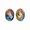 Ammolite Oval Faceted Stones 16mm - 1 pair