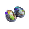 Ammolite Oval Faceted Stones 16mm - 1 pair