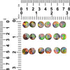 Ammolite Round Cabochons 12mm - 18 pieces