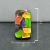 Ammolite Rectangle Cushion Cabochon 24mm - 1 piece