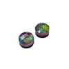 Ammolite Round Faceted Stones 8mm - 1 pair