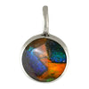 Starborn Round Ammolite Pendant in Sterling Silver