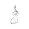 Starborn Ammolite Curious Cat Silhouette Anhänger aus Sterlingsilber 