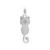 Starborn Ammolite Indoor Cat Silhouette Pendant in Sterling Silver