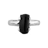 Starborn Black Tourmaline Crystal Ring in Sterling Silver