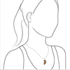 Starborn Free-form Copper Pendant in Sterling Silver