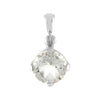 Starborn Danburite Round Faceted Pendant in Sterling Silver