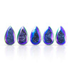 Window Drusy Peacock Purple Pear Cabochon 19mm