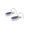 Starborn Quartz Drusy Blue Earrings in Sterling Silver