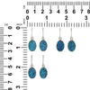 Starborn Quartz Drusy Blue Earrings in Sterling Silver