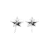 Starborn Purple Drusy Star Post Earrings in Sterling Silver