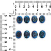 Drusy Cobalt Blue Oval Cabochons 18mm - 8 pieces