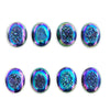 Drusy Peacock Purple Oval Cabochons 18mm - 8 pieces
