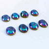 Drusy Peacock Purple Oval Cabochons 18mm - 8 pieces