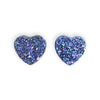 Drusy Heart Cabochons 10mm - 1 pair