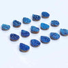 Drusy Cobalt Blue Small Pear Cabochons 14mm - 15 pieces