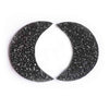 Drusy Black Moon Cabochons 25mm - 1 pair