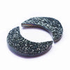 Drusy Black Moon Cabochons 25mm - 1 pair