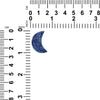 Drusy Dunkelblauer Mond-Cabochon 25 mm – 1 Stück 