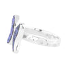 Starborn Blue Drusy Butterfly Ring in Sterling Silver